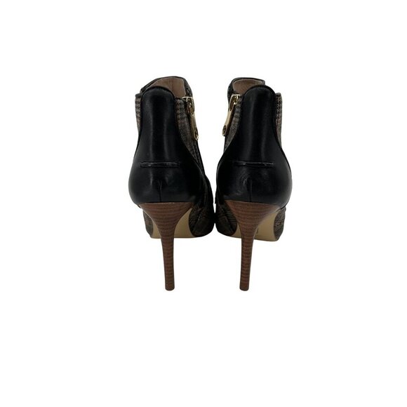 Louise Et Cie Shiro Womens Plaid Ankle Booties Tassel & Side Zipper Plaid/ Black - Picture 9 of 10